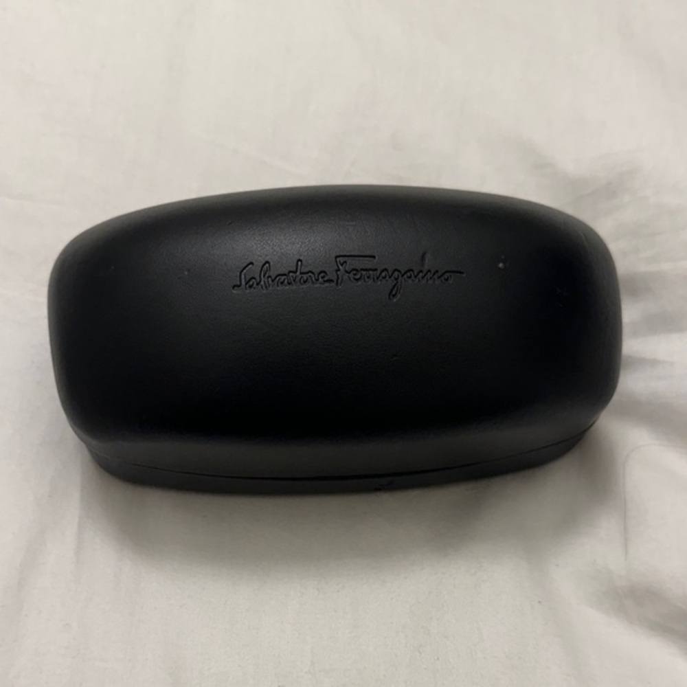 Salvatore Ferragamo Classic Black Eyewear Case